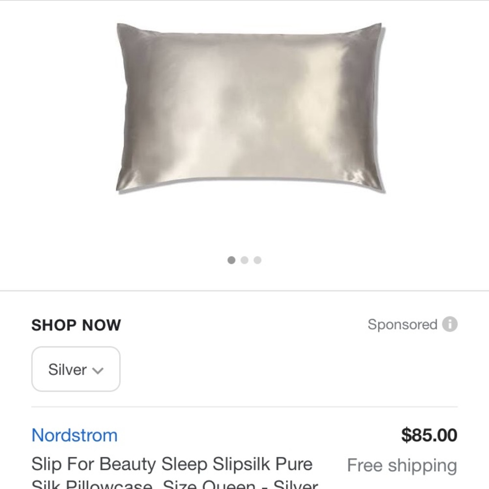 Slip silk pillow cover 😍